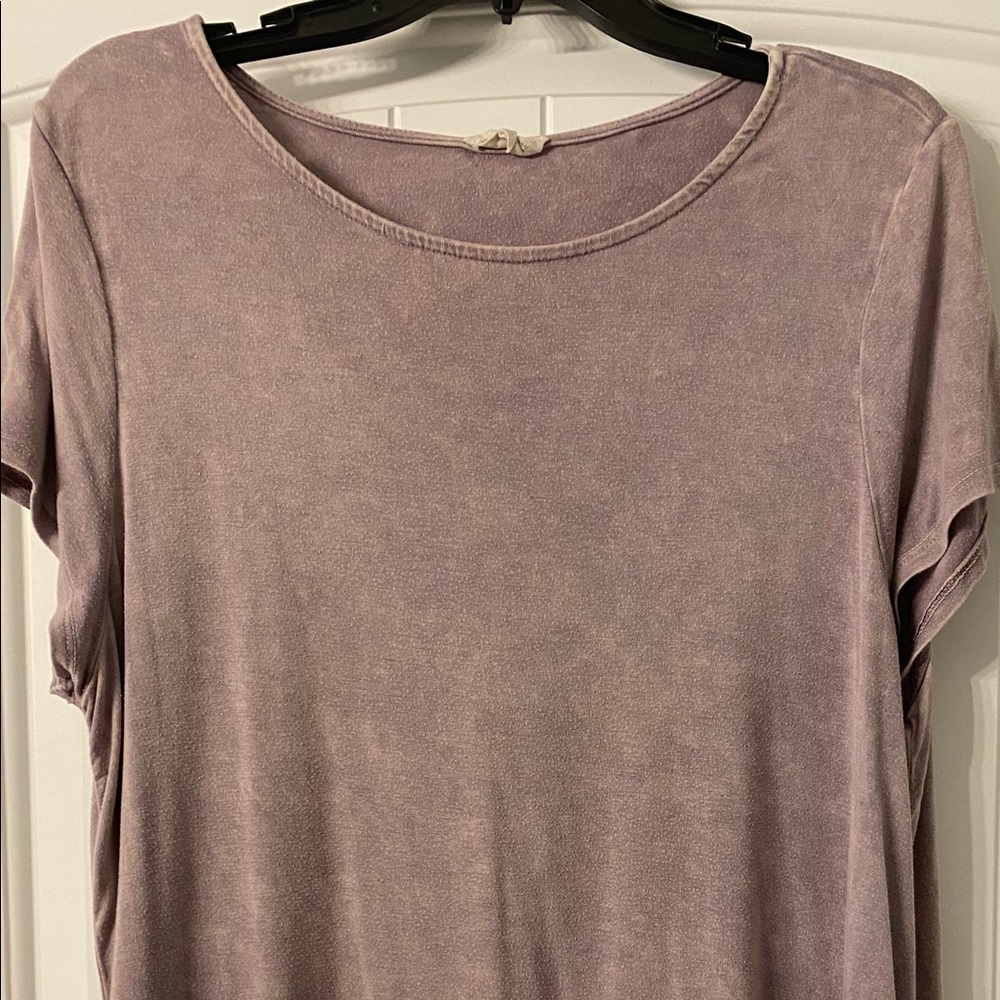 Distressed purple tunic/dress